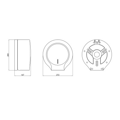 Держатель для туалетной бумаги Qtap Pohodli 270 мм QTDP100SP White/Grey (Držák) Держатель для туалетной бумаги Qtap Pohodli 270 мм QTDP100SP White/Grey (Držák)