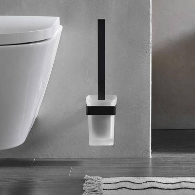 Щітка для унітазу Emco Loft 0515 133 00 з тримачем чорний матовий