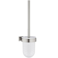 Щітка для унітазу Grohe Essentials Cube 40513DC1 з тримачем, суперсталь