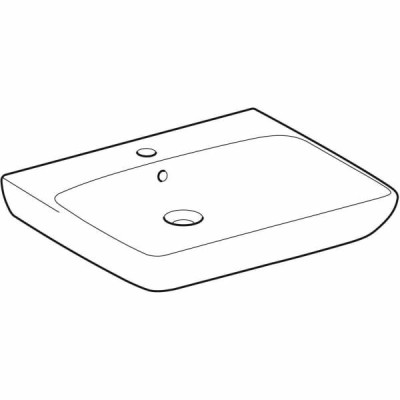 Раковина Geberit Selnova Comfort 500.292.01.1 65 см для людей з обмеженими фізичними можливостями