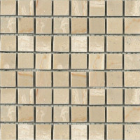 Мозаика Mozaico De Lux Stone C-Mos Travertine Luana Pol 1,5х1,5 см