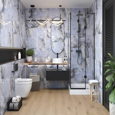 Плитка Ceramica Deseo Onyx Sea Blue 30x90см Плитка Ceramica Deseo Onyx Sea Blue 30x90см