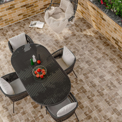 Керамогранит Golden Tile Quadri Guadretti серо-бежевый QDY740 30х30 см