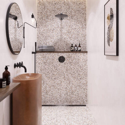 Керамограніт Primavera Oasis Concrete Terazzo Айворі OSА910 120х60 Керамограніт Primavera Oasis Concrete Terazzo Айворі OSА910 120х60