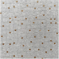 Мозаика Mozaico De Lux V-Mos VJB-152 White+Gold 30х30 см