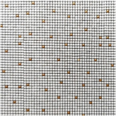 Мозаика Mozaico De Lux V-Mos VJB-152 White+Gold 30х30 см