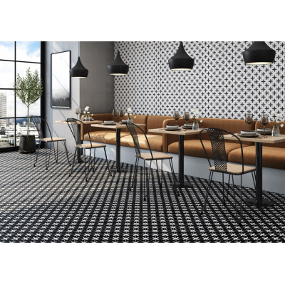 Плитка Ceramica Deseo Pav Poole Black 45x45 см