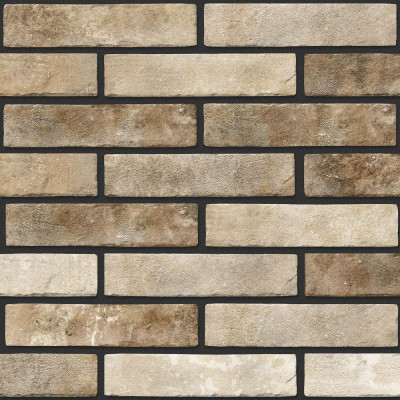 Керамогранит Golden Tile Klinker Brick бежевый KB1010 6х25 см
