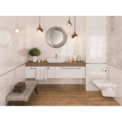 Плитка Cersanit Mariel White Glossy 20x60 см Плитка Cersanit Mariel White Glossy 20x60 см