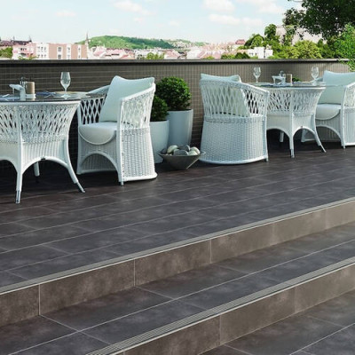 Ступень Cersanit City Squares Anthracite Steptread 29,8x59,8 см Ступень Cersanit City Squares Anthracite Steptread 29,8x59,8 см