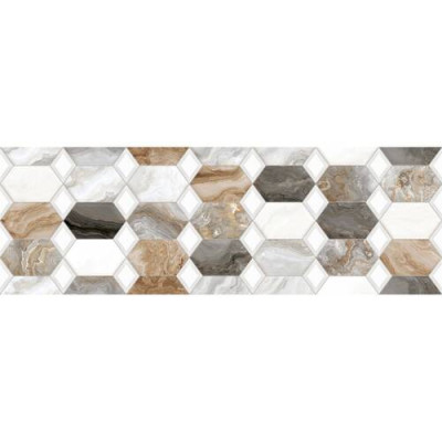 Плитка Ceramica Deseo Arabesque Grey Decor 30х90 см декор