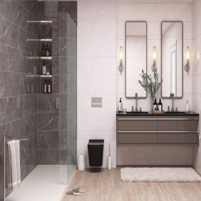 Плитка Ceramica Deseo Etania Silver Decor Waves 30х90см декор Плитка Ceramica Deseo Etania Silver Decor Waves 30х90см декор