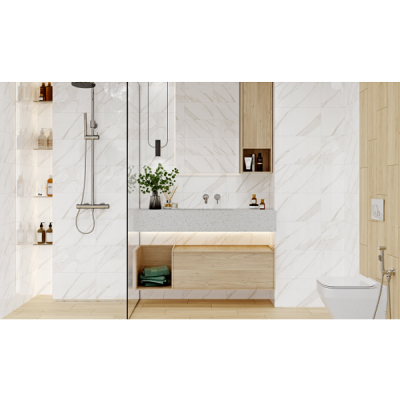 Плитка Cersanit Loren White Glossy 25x40 см Плитка Cersanit Loren White Glossy 25x40 см