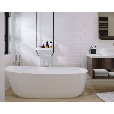 Плитка Golden Tile Metrotiles Білий 460051 10x20 см