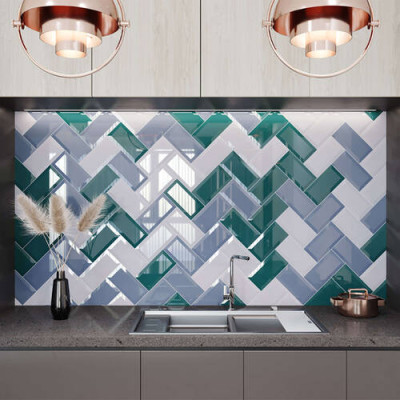 Плитка Golden Tile Metrotiles Білий 460051 10x20 см