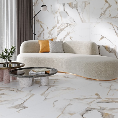 DORADO WHITE SATIN RECT