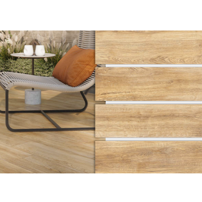 Керамограніт Cersanit Sensewood Beige** 18,5x59,8 см Керамограніт Cersanit Sensewood Beige** 18,5x59,8 см