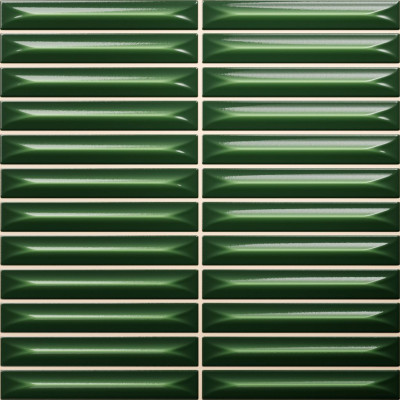 Плитка Ceramica Deseo Arrow Victorian Green 1.5*10 20х20 см