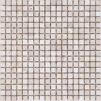 Мозаика Mozaico De Lux K-Mos Travertino TU Bianco 30,5х30,5 см