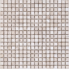 Мозаика Mozaico De Lux K-Mos Travertino TU Bianco 30,5х30,5 см