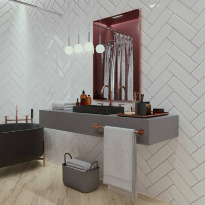 Плитка Golden Tile The Wall Plane Светло-Серый 6LG111 10x30 см Плитка Golden Tile The Wall Plane Светло-Серый 6LG111 10x30 см