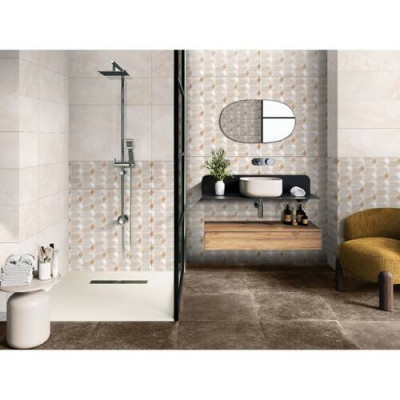 Плитка Ceramica Deseo Violeta Crema Decor 30х90см декор