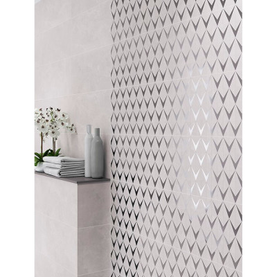 Плитка TENEZA LIGHT GREY INSERTO
