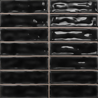 Плитка Ceramica Deseo Sticks black 20x20 см