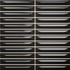 Плитка Ceramica Deseo Arrow Black 1.5*10 20х20 см
