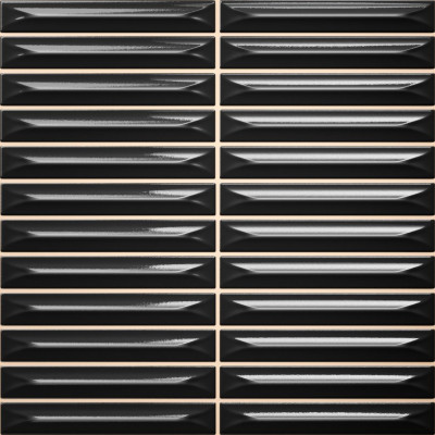 Плитка Ceramica Deseo Arrow Black 1.5*10 20х20 см