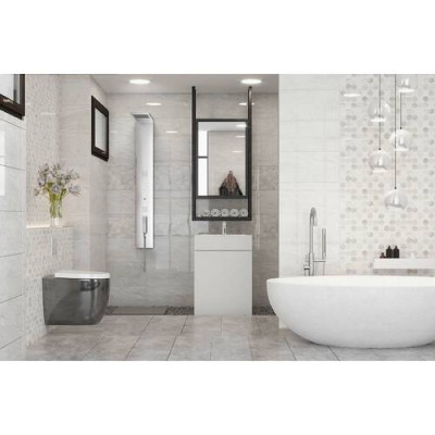 Плитка Golden Tile Marmo Milano Hexagon Светло-Серый 8Мg151 30x60 см