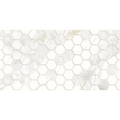 Плитка Golden Tile Sentimento Hexagon Белый Sn0151 30x60 см