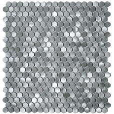 Мозаика Mozaico De Lux Cl-Mos CCLAYRK23031 Silver Mini Metal 30,4х32,2 см