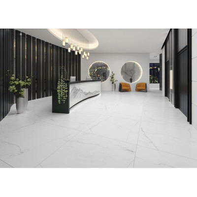 Керамический гранит Almera Ceramsca (Spain) Lab. Bianco Mare Bianco 120x120 см