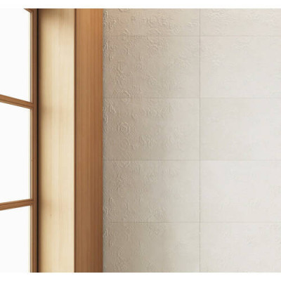 Плитка Argenta Ceramica Newclay Flower White 40х120 см