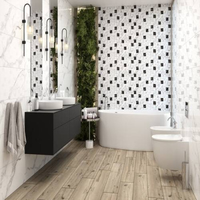 Плитка Ceramica Deseo Carrara B ianco 30x90см Плитка Ceramica Deseo Carrara B ianco 30x90см