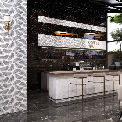 Плитка Golden Tile Nero E Bianco Черный NBС061 30х60 см