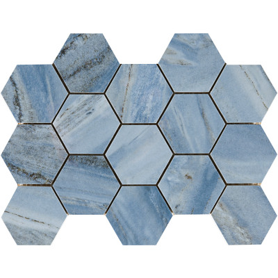 Декор 32,5*22,5 Hexagonos Cr.lux Ossola Blue- Уценка