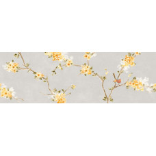 Плитка 40*120 Mixed Decoro Fiore Di Pesco Bianco B Ra1K