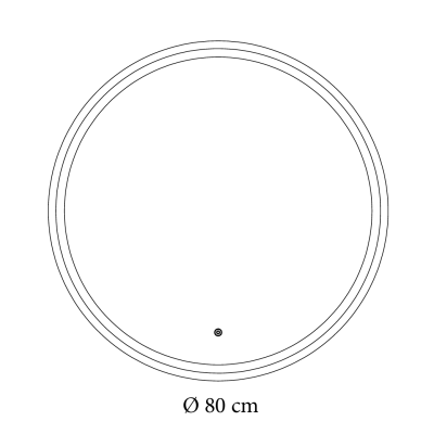 Зеркало Nova 80x80 88-Nva80s80-CWDd с Led подсветкой Зеркало Nova 80x80 88-Nva80s80-CWDd с Led подсветкой