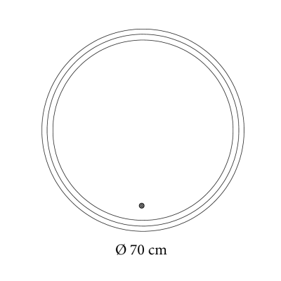 Дзеркало Nova 70x70 88-Nva70s70-CWDd з Led підсвічуванням Дзеркало Nova 70x70 88-Nva70s70-CWDd з Led підсвічуванням