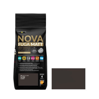 Заповнювач швів чорний WIM NOVA FUGA MATT 1/22, 2 кг