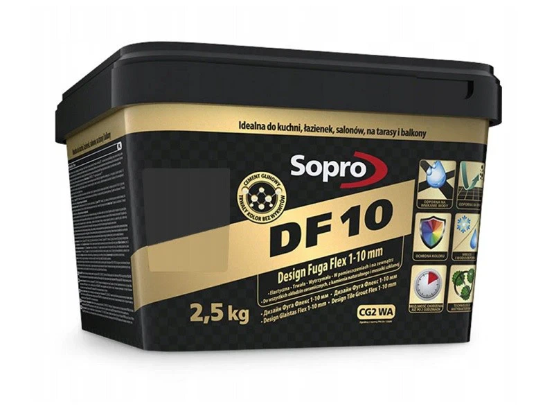 Затирка для швов Sopro DF 10 1085 холодный бежевый №24 (2,5 кг)