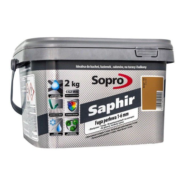 Затирка для швов Sopro Saphir 9521 коричневая №52 (2 кг)