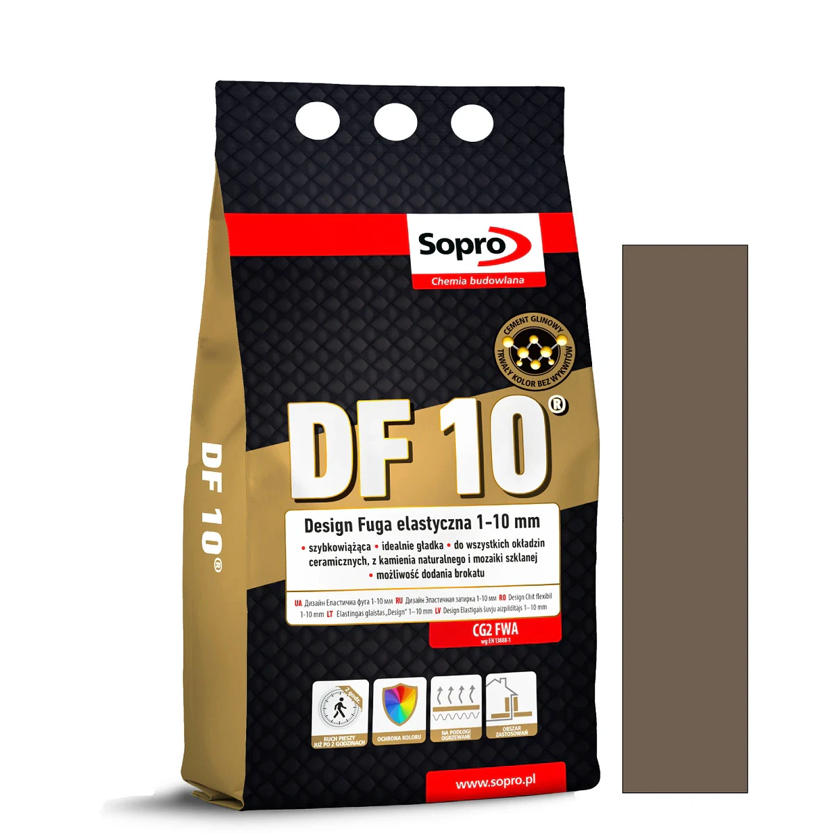 Затирка для швов Sopro DF 10 1083A умбра №58 (4 кг)