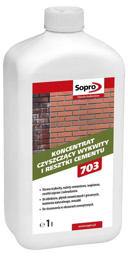 Концентрат для очистки клинкера от высолов цемента Sopro ZA 703 (1 л)