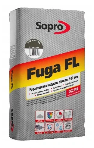 Затирка для швов Sopro FL 626 антрацит №66 (25 кг)