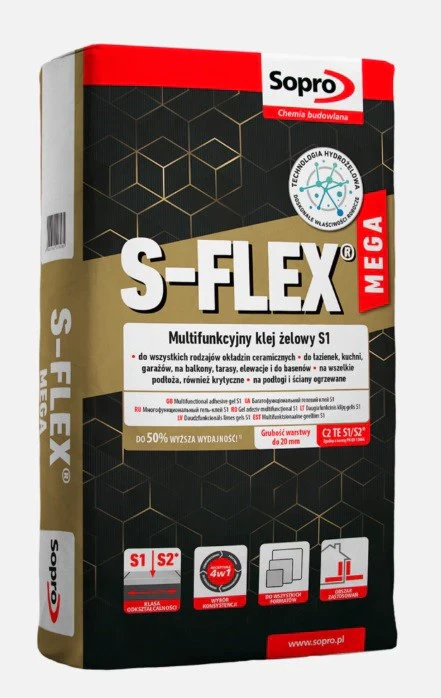Клей для плитки Sopro S-Flex Mega (22,5 кг)