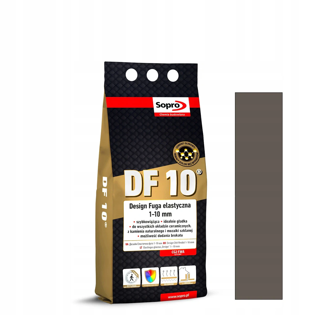 Затирка для швов Sopro DF 10 1076A хебан №62 (2 кг)