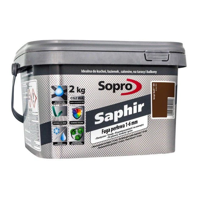 Затирка для швов Sopro Saphir 9522 коричневый бали №59 (2 кг)